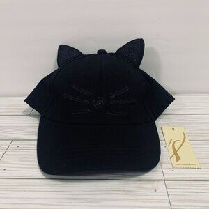 Womens Collection Eighteen Black Cat Adjustable Hat NWT